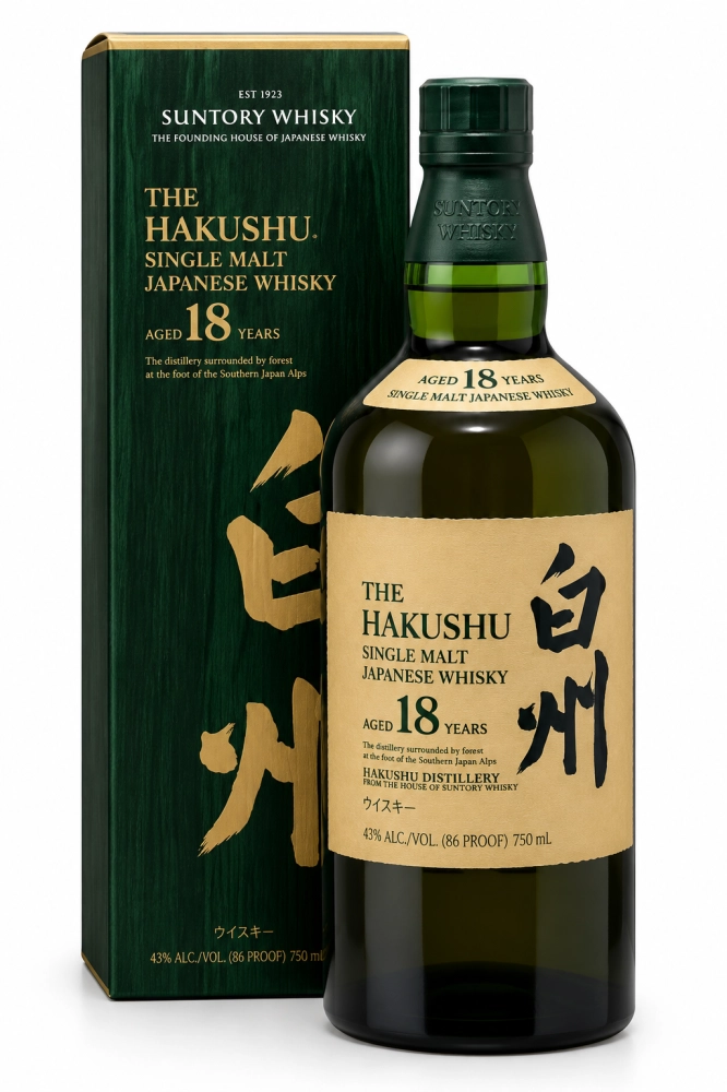 Whisky The Hakushu Single Malt 18 Anos 700ml | Banca do Ramon